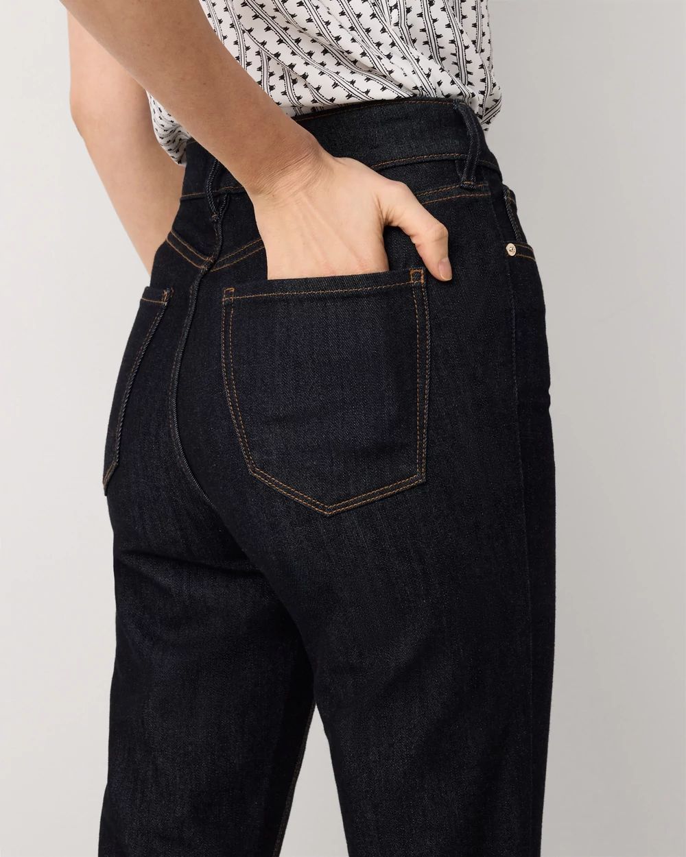 Petite High-Rise Flare Jean