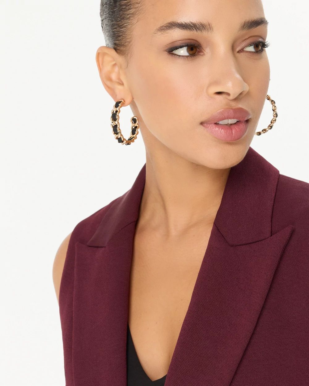Twist Detail Hoop Earrings