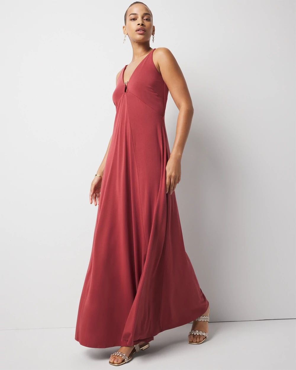 Hardware Jersey Maxi Dress