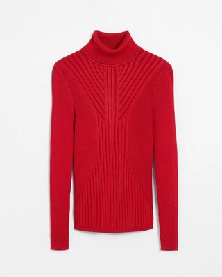 Long-Sleeve Ribbed Turtleneck
