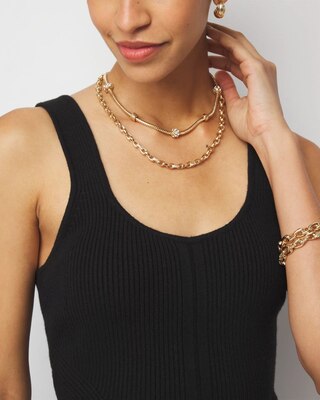 Ribbed Knit Sweater Tank click to view larger image.