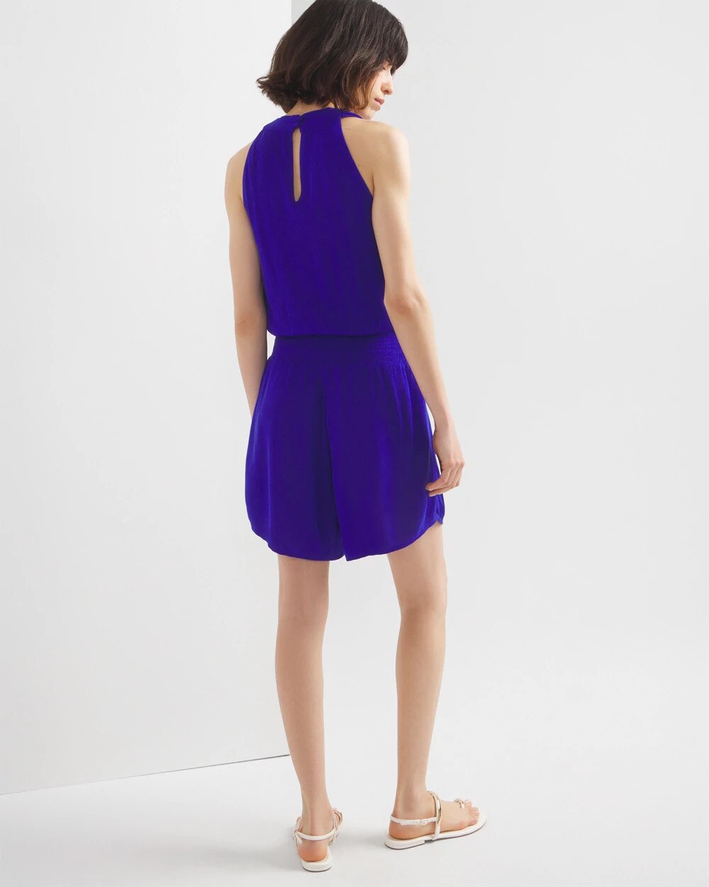 Crinkle Halter Romper - image 4