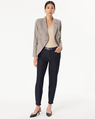 High-Rise Tapered Ankle Jeans click to view larger image.