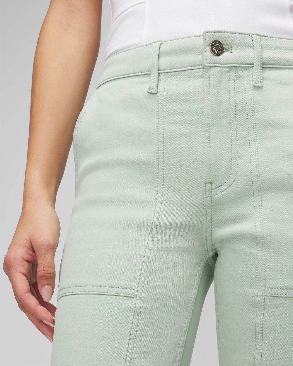 High-Rise Cargo Straight Jean