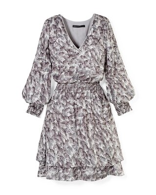 Smocked Blouson Dress