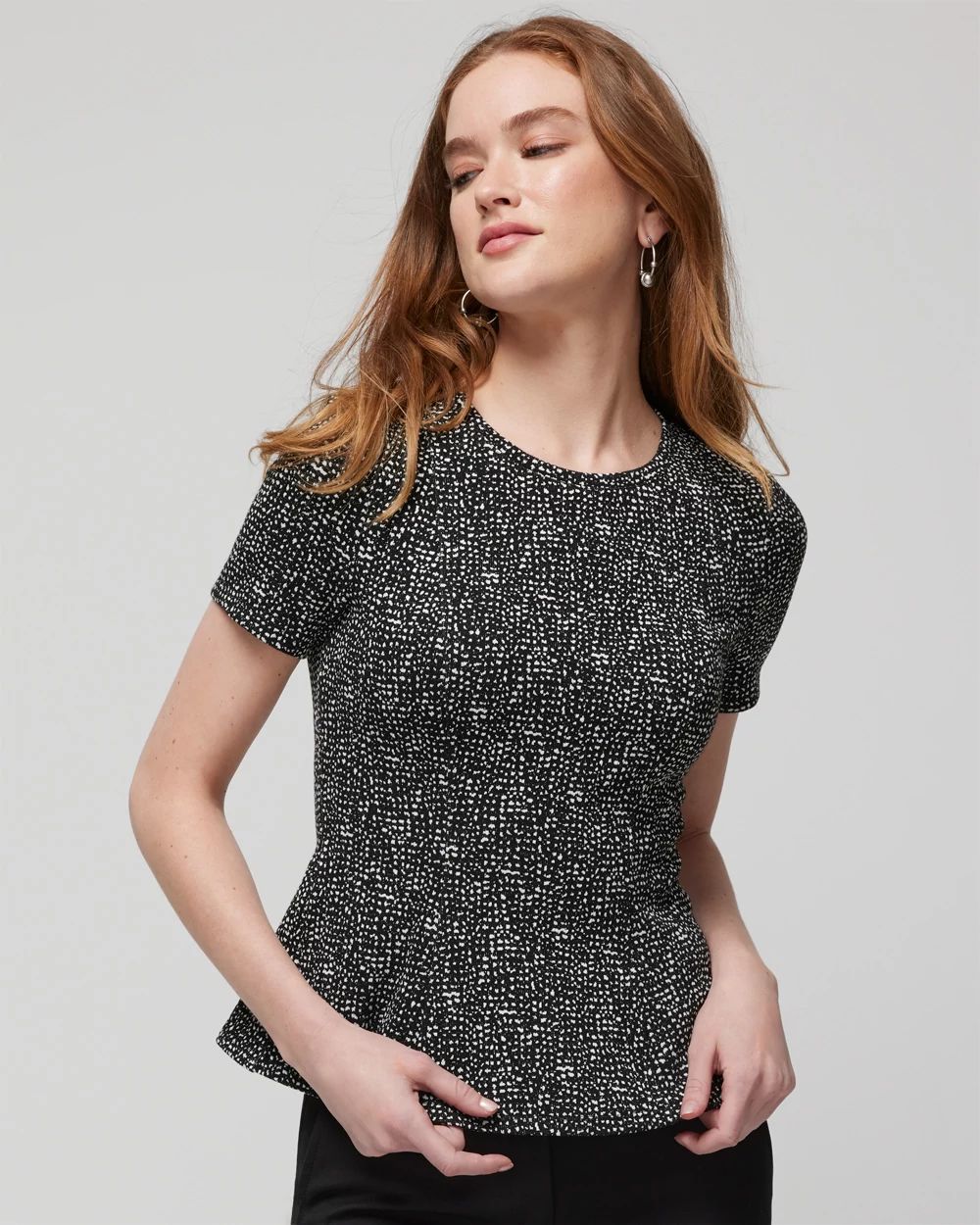 Jacquard Bodice Tee