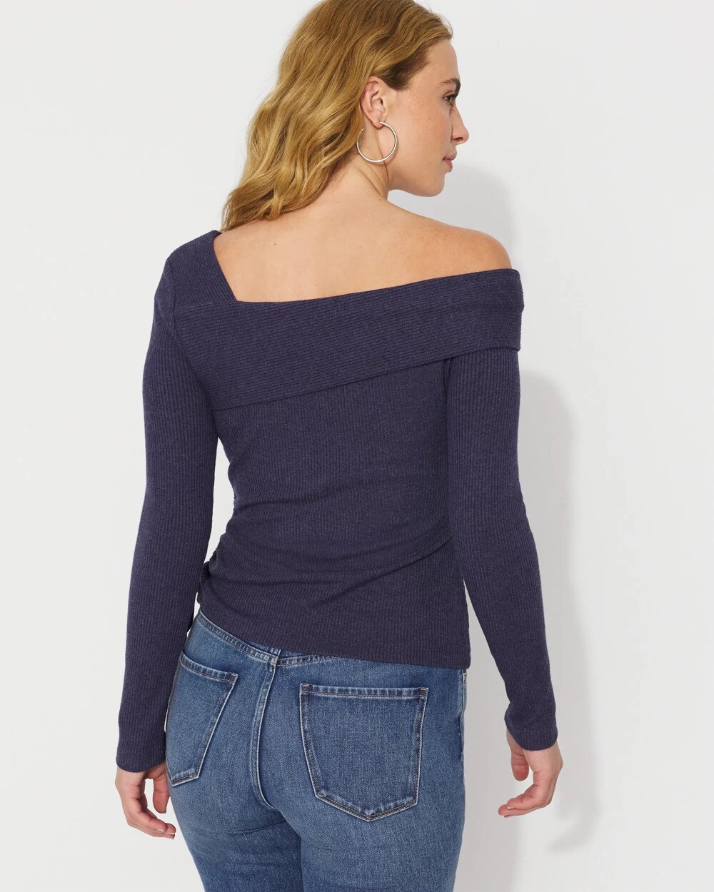 Side Ruched Rib Snit Top - image 4