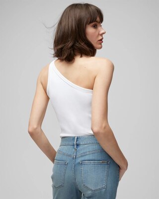 WHBM® FORME Rib One-Shoulder Tank
