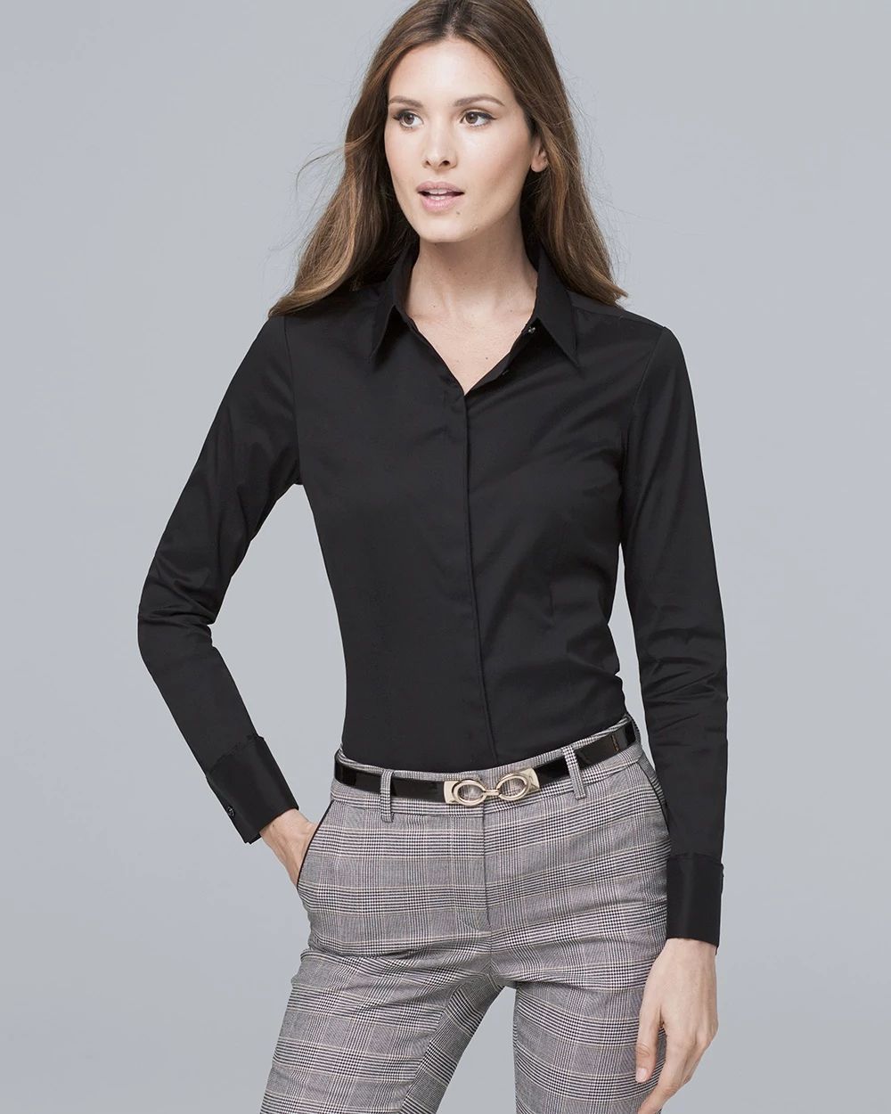 Patent Skinny Stretch Belt