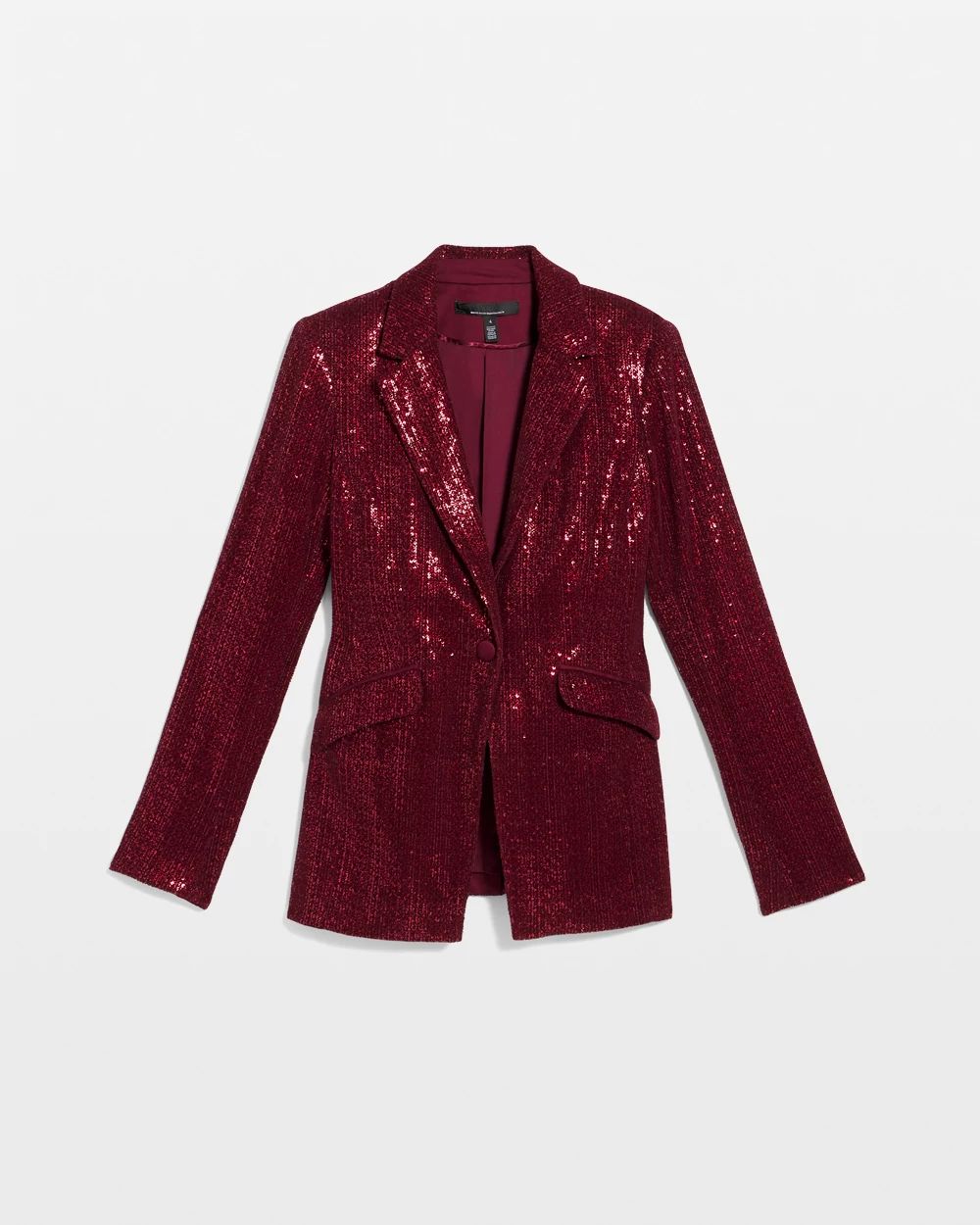 WHBM® One-Button Sequin Blazer click to view larger image.