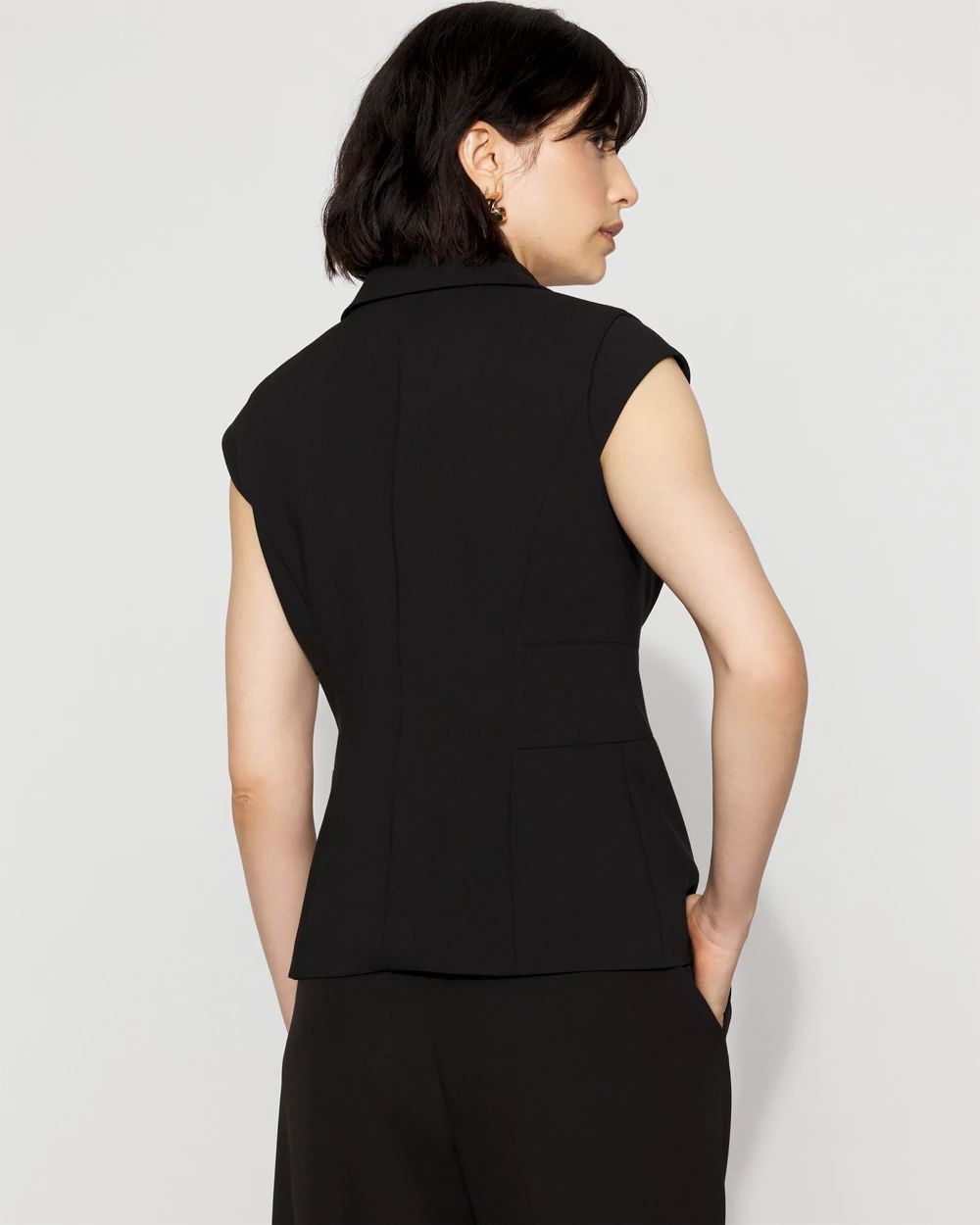 Cropped Tailored Vest