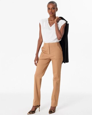 V-neck Crepe Shell click to view larger image.