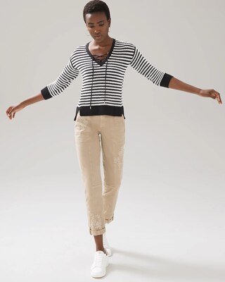 Mid-Rise Pret-A-Pedi Crop Pants