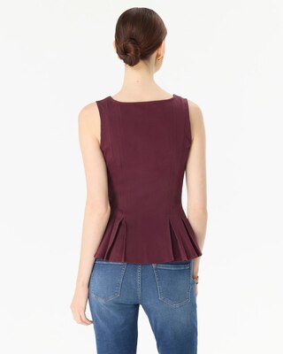 Peplum Button Front Top click to view larger image.
