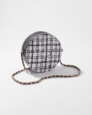 Round Tweed Chain Bag click to view larger image.
