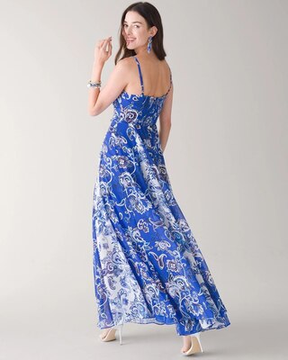 Mix Print Maxi Dress