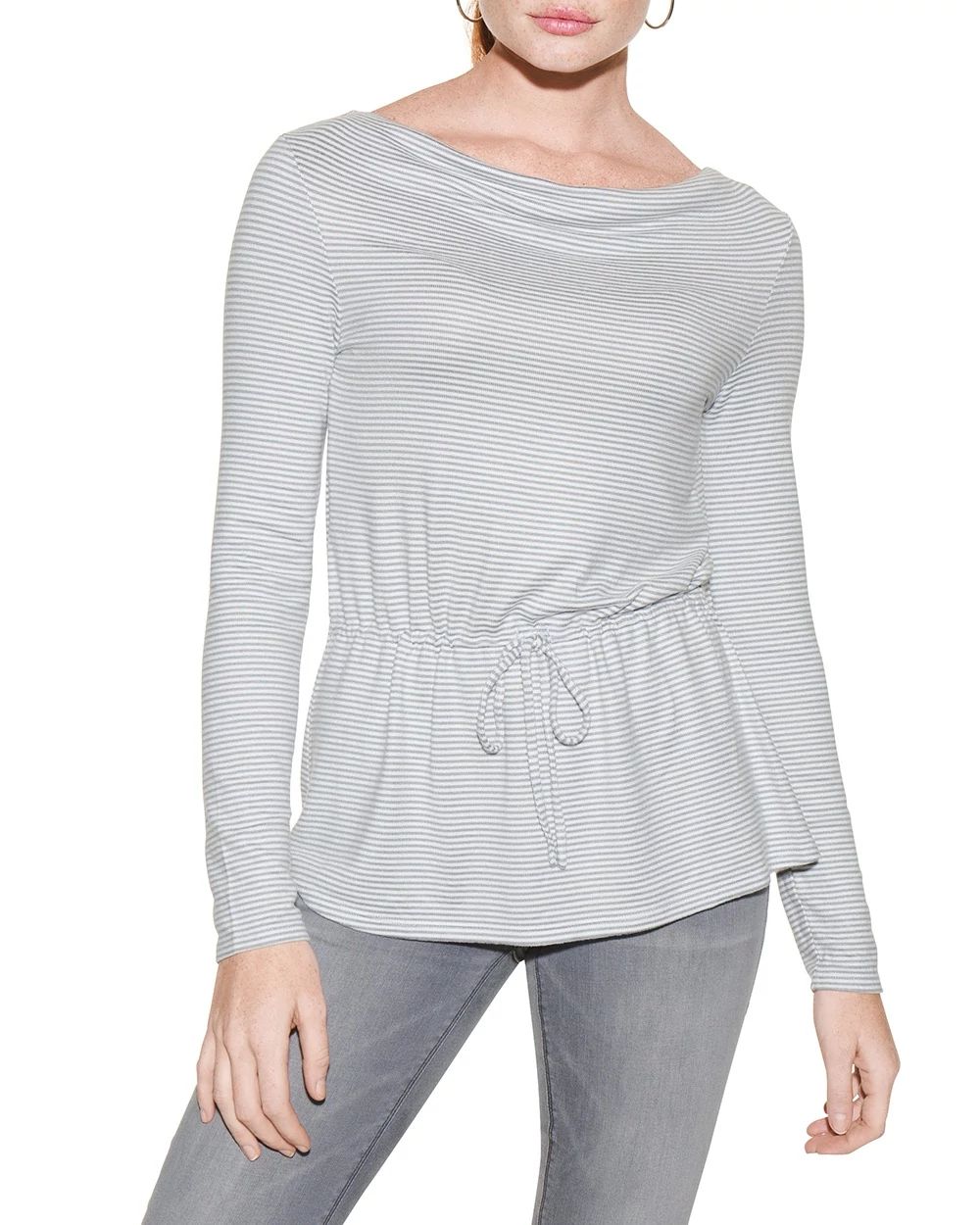 Outlet WHBM Cozy Tie-Front Knit Top