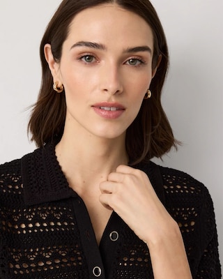 Crochet Knit Top click to view larger image.