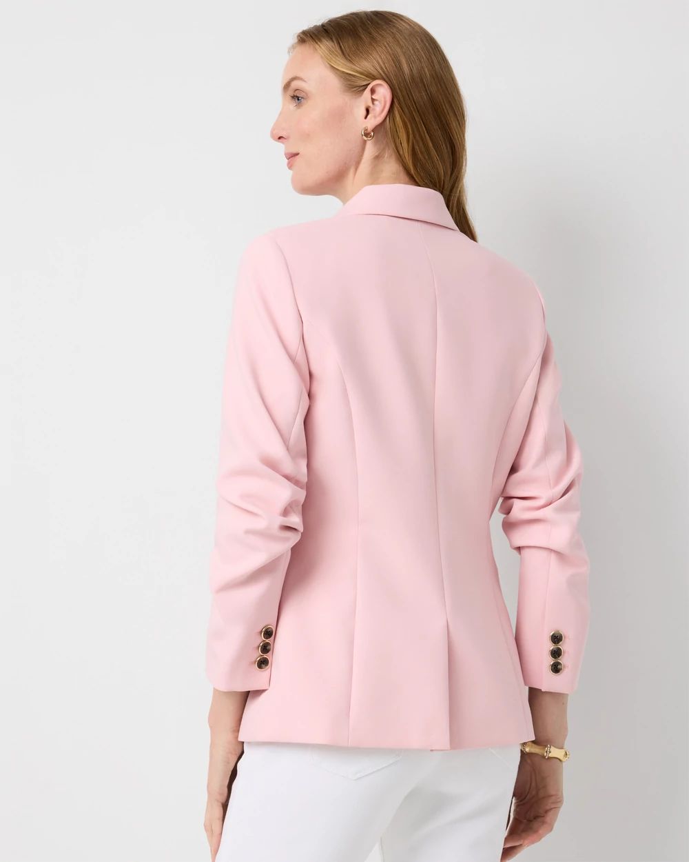 Ruched Sleeve Blazer click to view larger image.