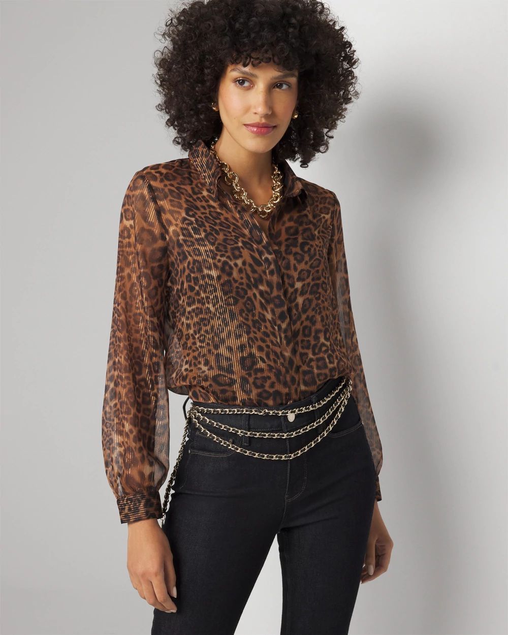 Leopard Print Lurex™ Shirt