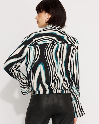 Long-Sleeve Flare Cuff Shirt click to view larger image.