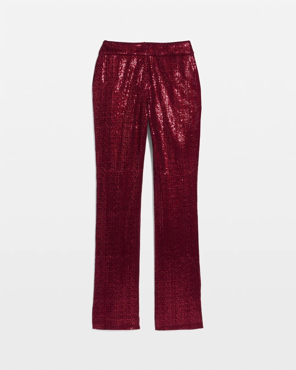 Zoey Sequin Velvet Straight Pant