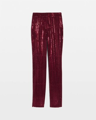Zoey Sequin Velvet Straight Pant click to view larger image.