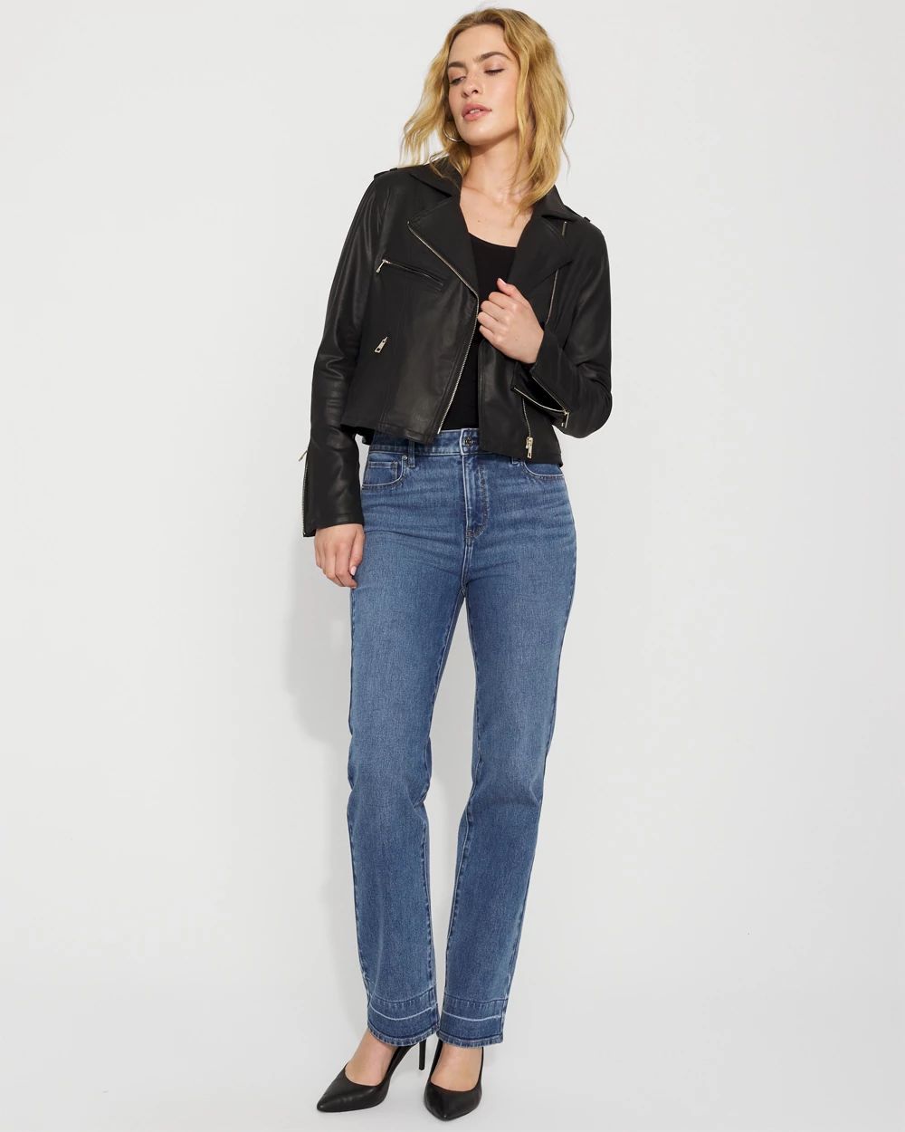 Coated Moto Jacket