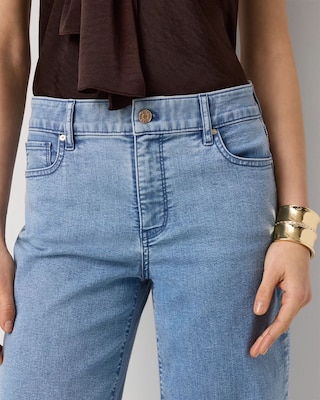 Featherweight High-Rise Wide Leg Cropped Jean click to view larger image.
