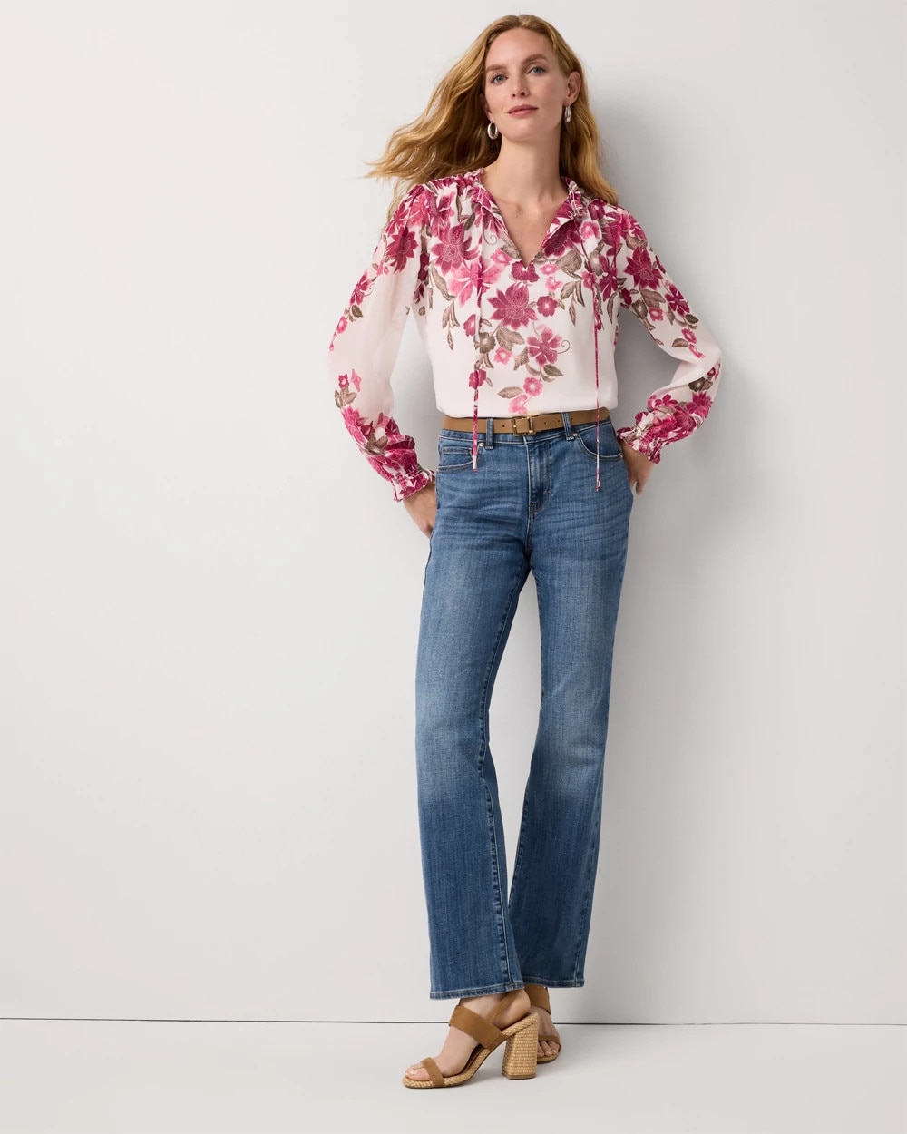 Chiffon Long Sleeve Blouse