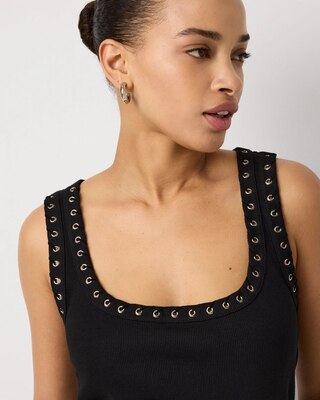 WHBM FORME™ Grommet Ribbed Tank click to view larger image.