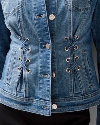 Grommet Trucker Denim Jacket