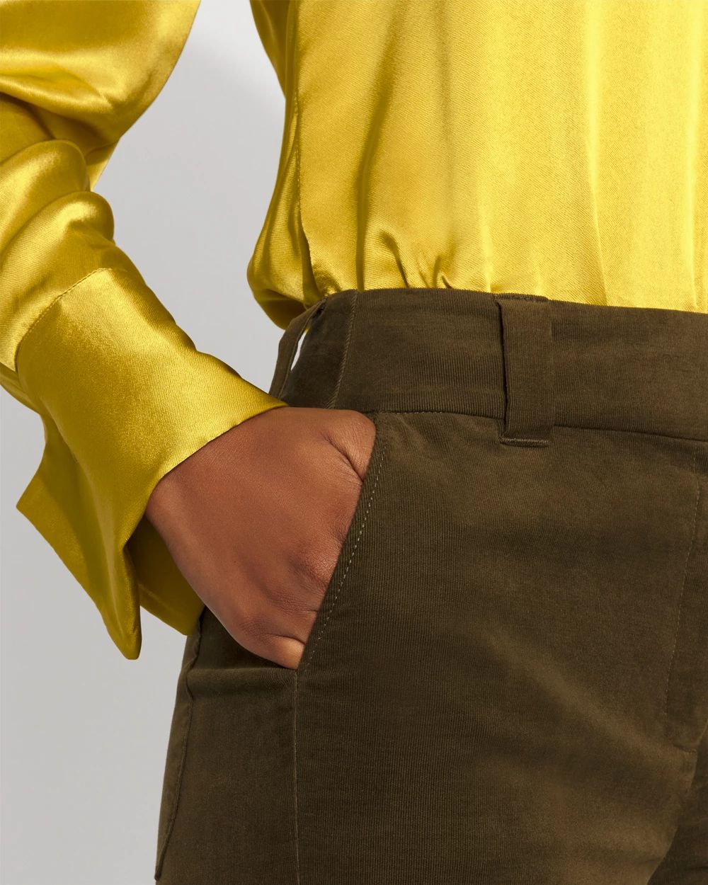 High-Rise Riley Corduroy Trouser