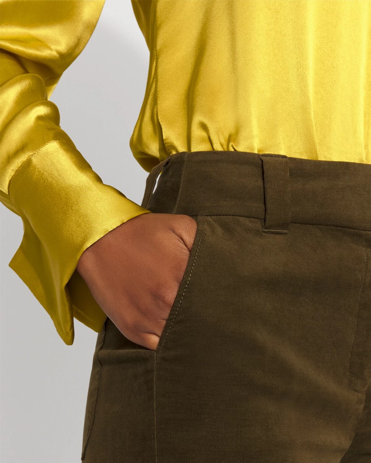 White House Black Market High-rise Riley Corduroy Trousers