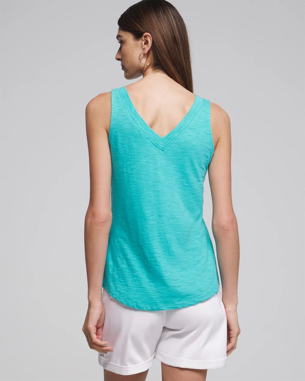 Outlet WHBM Double V-Neck Tank click to view larger image.