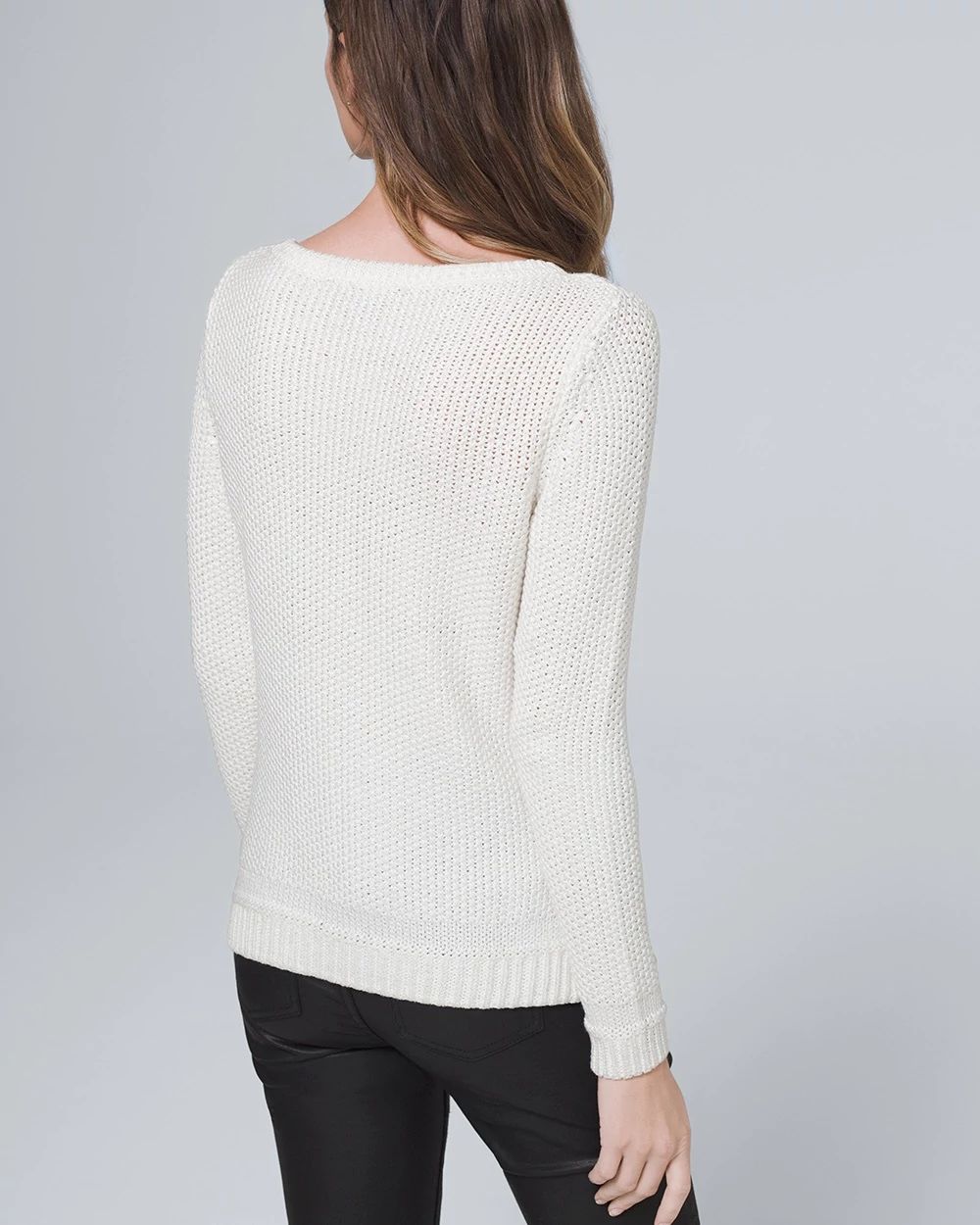 Metallic-Foil Sweater
