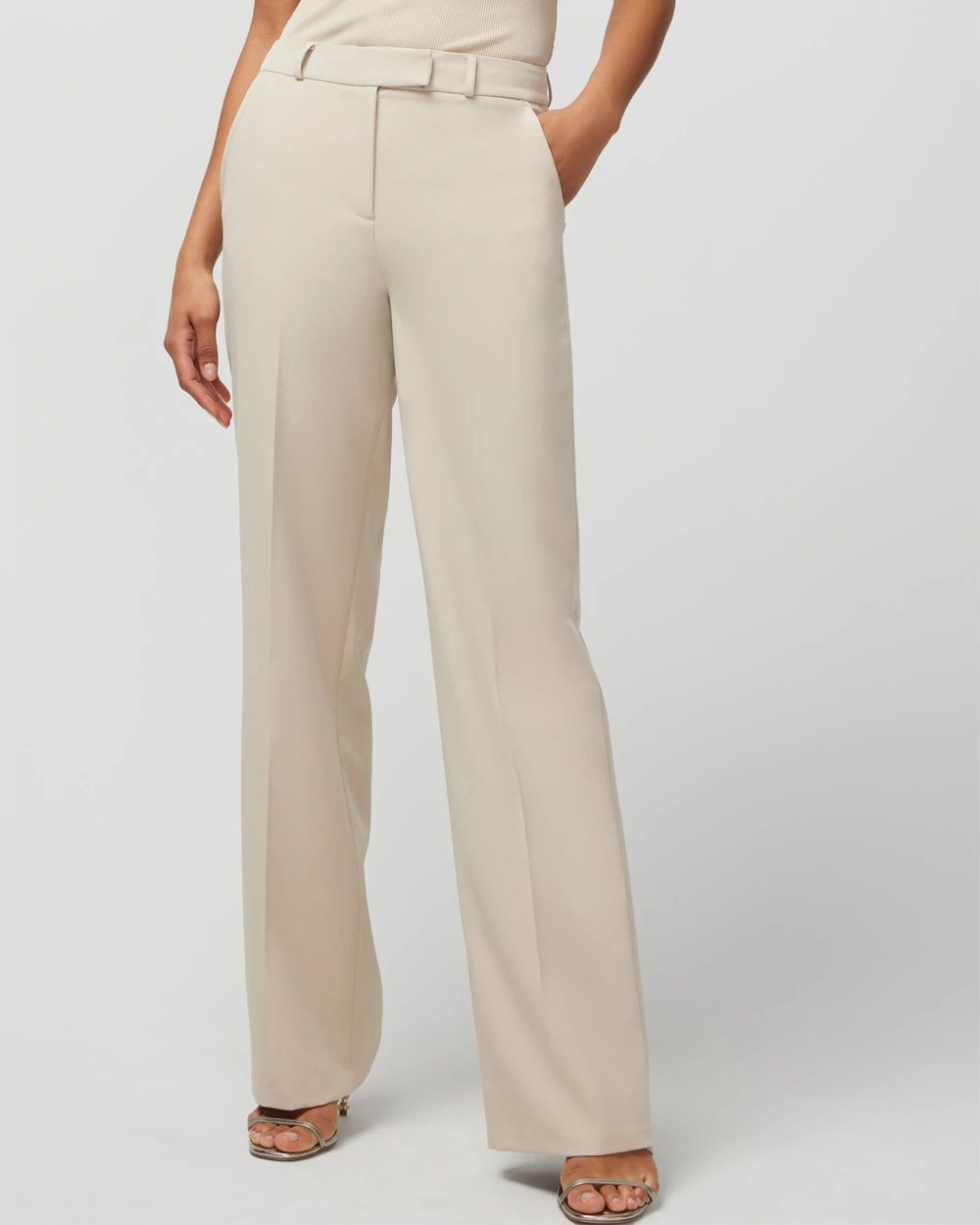 WHBM® Luna Wide Leg Trousers click to view larger image.