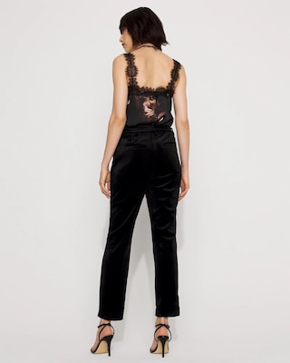 Elle Velvet Slim Ankle Pant click to view larger image.