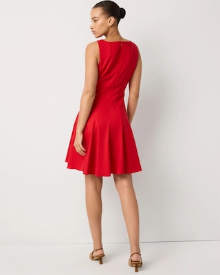 Petite Pleated Mini Dress click to view larger image.