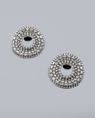 Hematite Circle Jewelry Clips