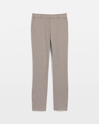Houndstooth High-Rise Elle Slim Ankle Pant click to view larger image.