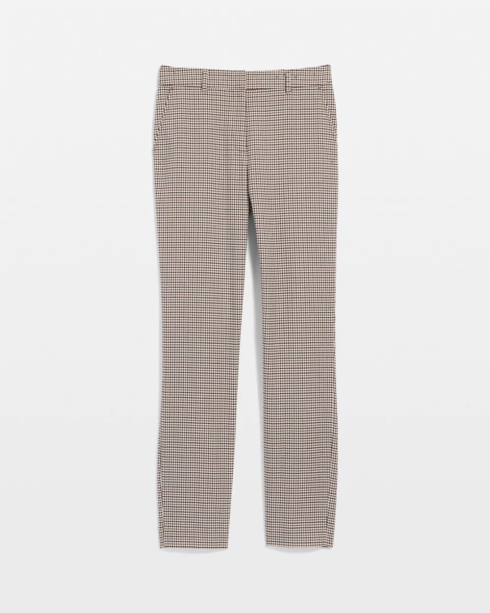 Houndstooth High-Rise Elle Slim Ankle Pant click to view larger image.