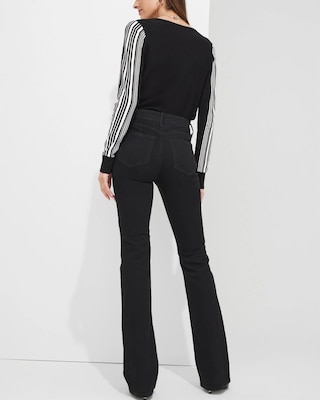 Outlet WHBM High Rise Skinny Flare Jeans click to view larger image.