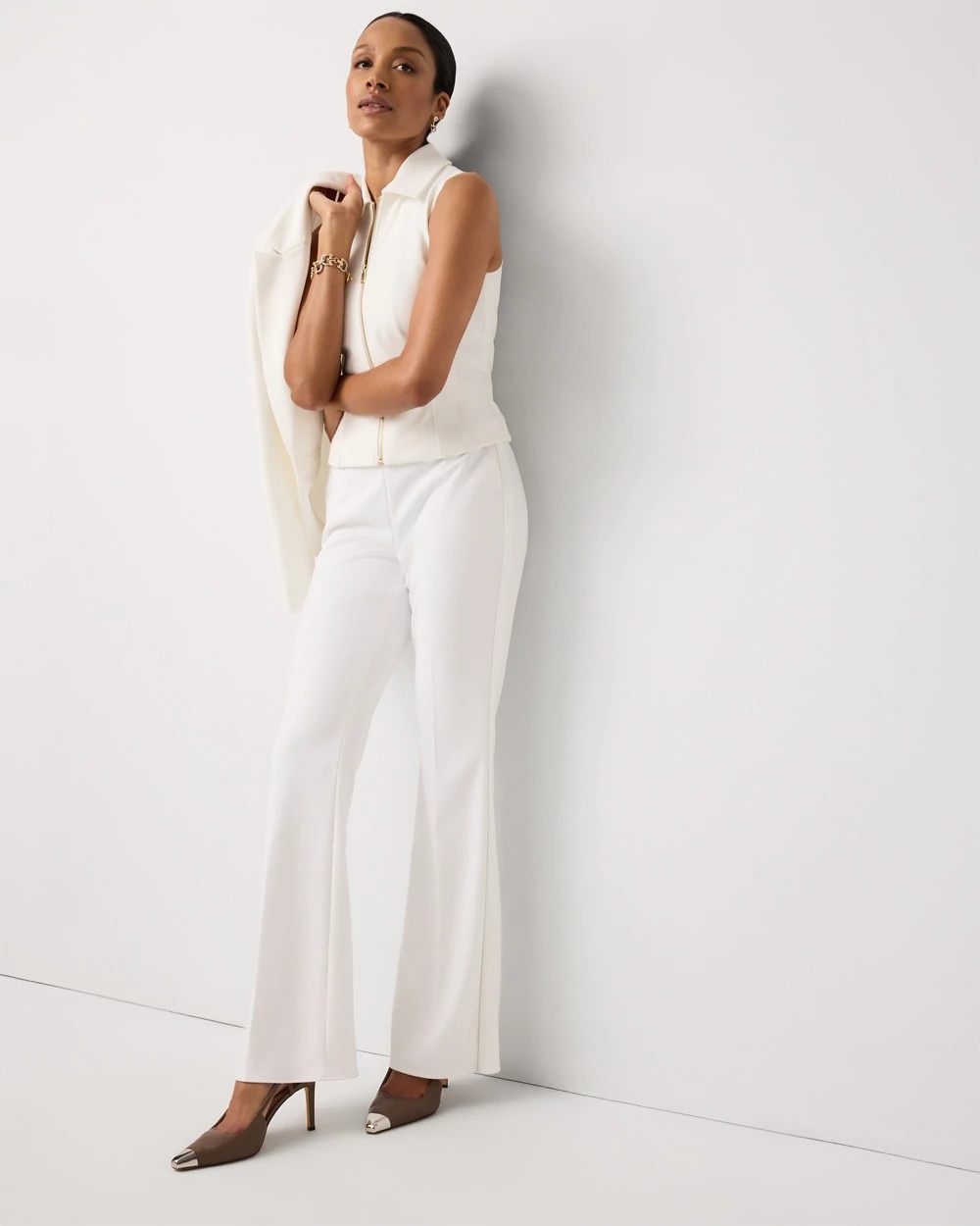 Knit Crepe Pull-On Piper Flare - image 4