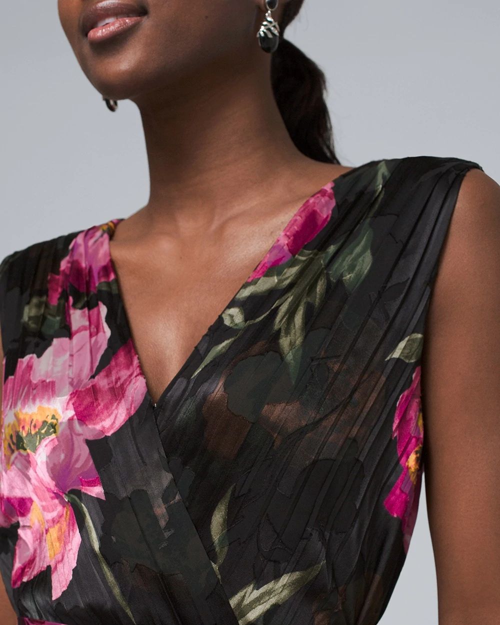 Floral Burnout Midi Dress