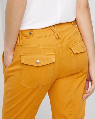 Mid-Rise Pret-A-Pedi Straight Crop Pants click to view larger image.