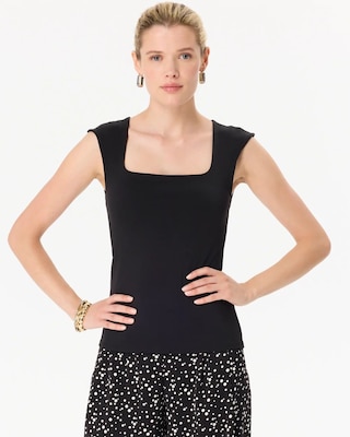WHBM FORME™ All Ways Stretch Square Neck Top