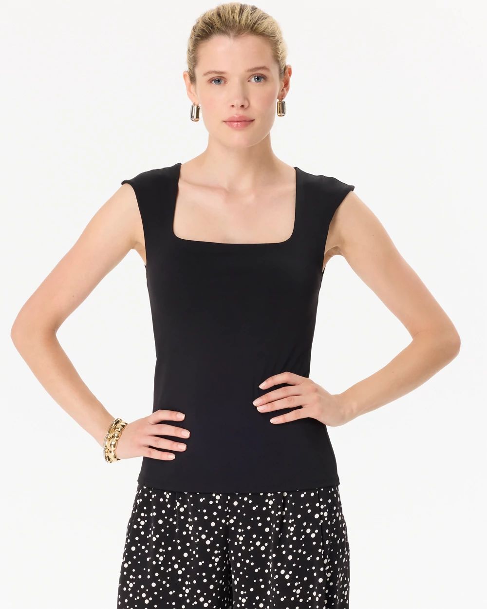 WHBM FORME™ All Ways Stretch Square Neck Top