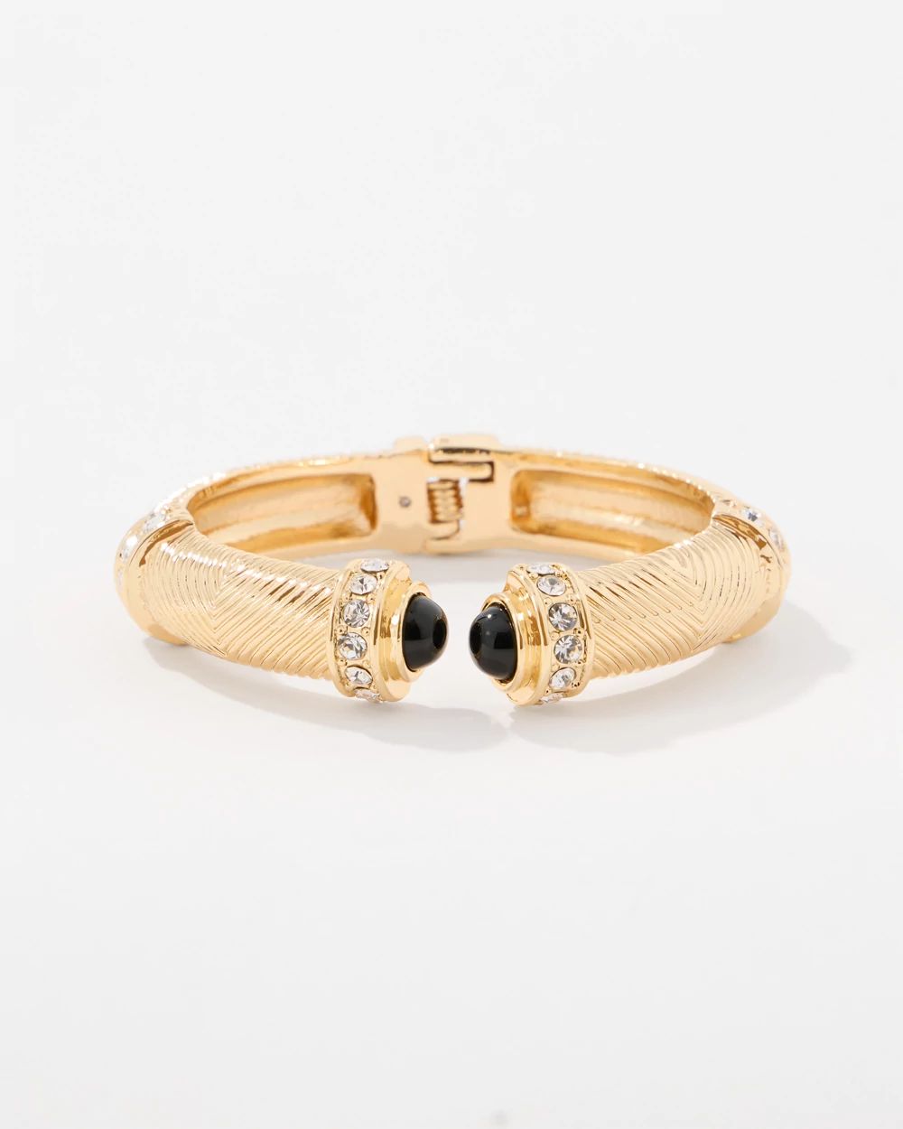 Black Cap Hinge Bracelet