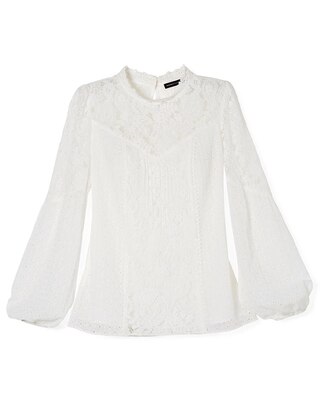 Mixed Lace Blouse